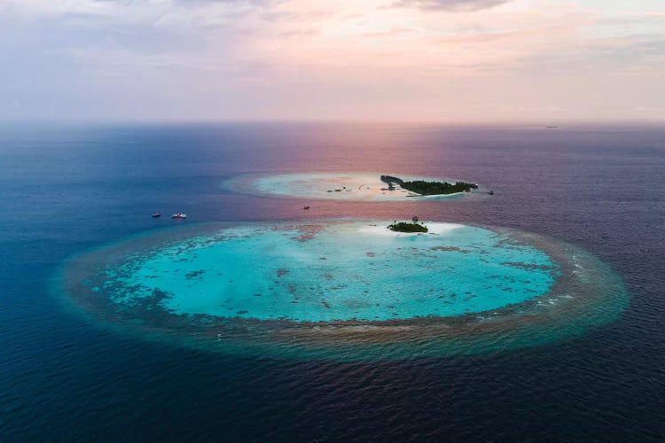 Tropical Paradise Sunset, Maldives by Matteo Colombo wall art