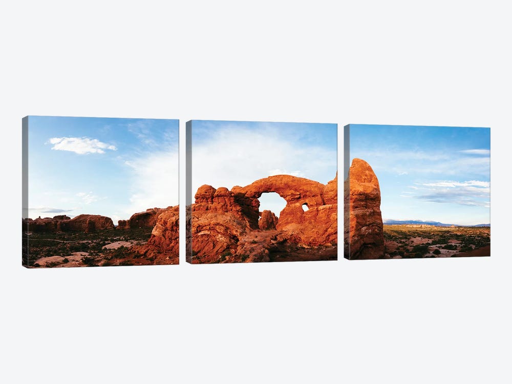 Turret Arch At Sunset, Utah by Matteo Colombo 3-piece Canvas Art