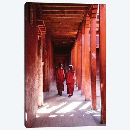 Two Young Monks, Nepal Canvas Print #TEO450} by Matteo Colombo Canvas Print