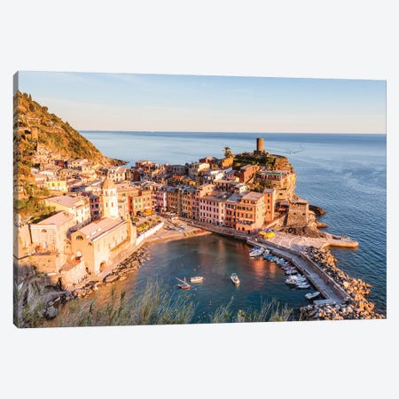 Vernazza, Cinque Terre, Italy I Canvas Print #TEO451} by Matteo Colombo Art Print