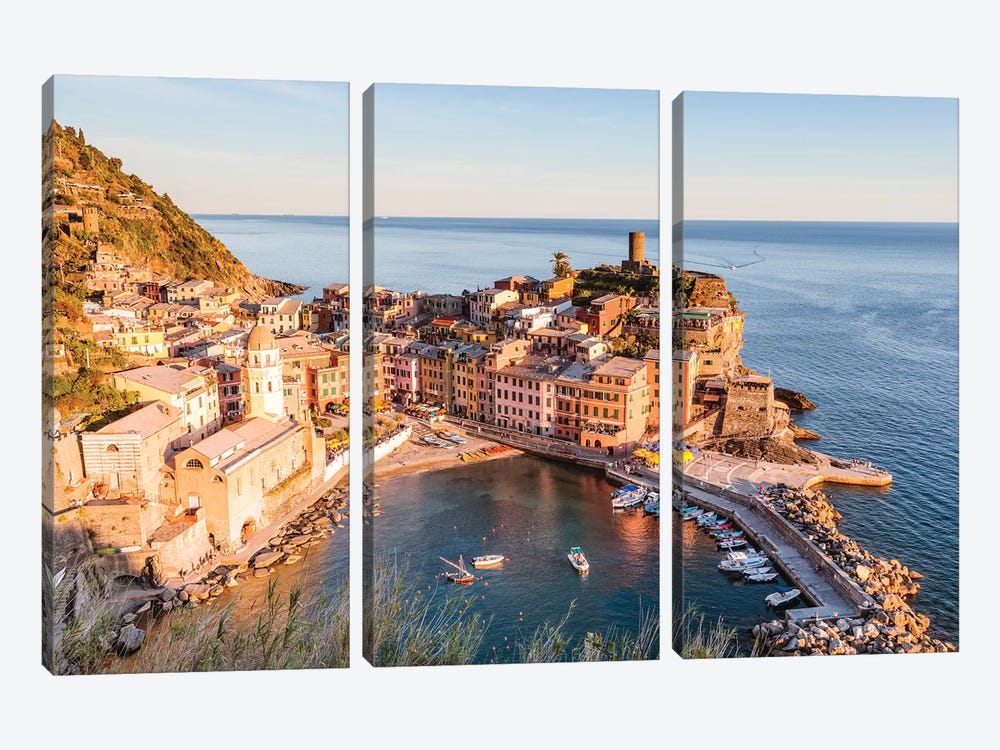 Vernazza, Cinque Terre, Italy I by Matteo Colombo 3-piece Canvas Art Print