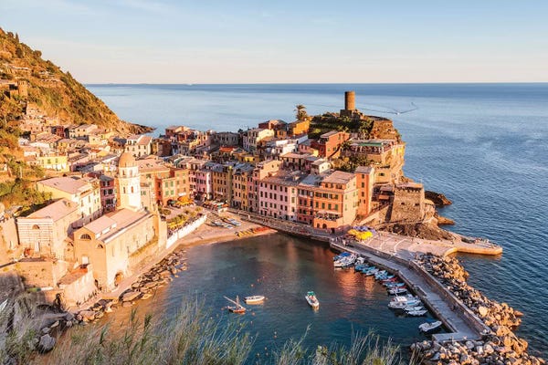 Coastal Villages & Towns: Vernazza, Cinque Terre, Italy I by Matteo Colombo