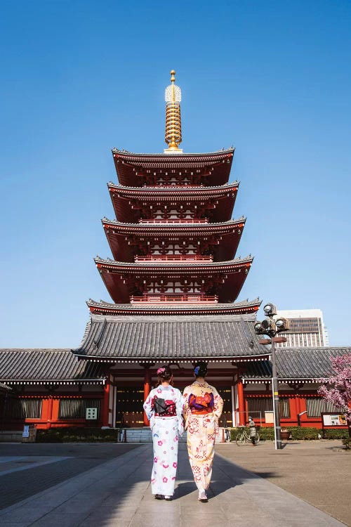 Women In Kimono, Asakusa, Tokyo