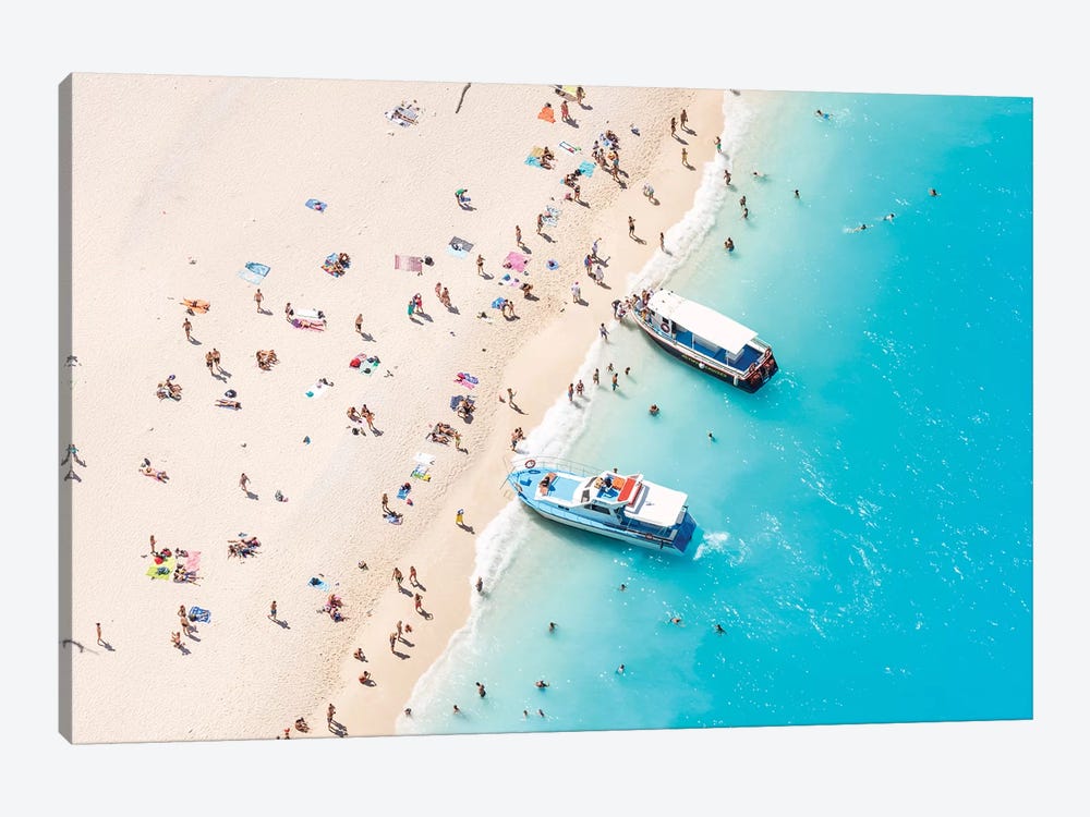 Beach Aerial, Greece II by Matteo Colombo 1-piece Canvas Art