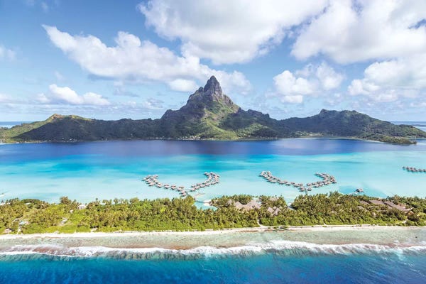 Tropical Beaches: Bora Bora island I by Matteo Colombo