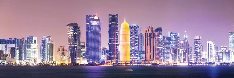 Doha At Night, Qatar