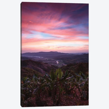 Landscape At Sunrise, Mindat, Chin State, Republic Of The Union Of Myanmar Canvas Print #TEO47} by Matteo Colombo Art Print