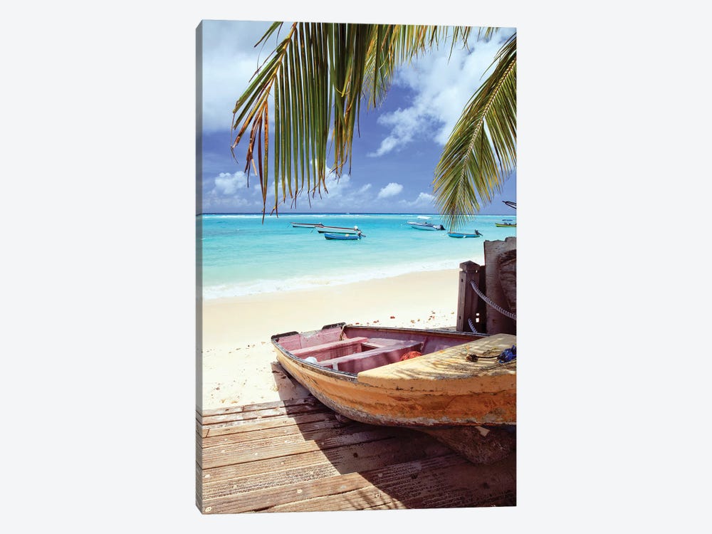 Fishing Boat In The Caribbean by Matteo Colombo 1-piece Canvas Artwork