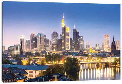 Frankfurt Skyline, Germany II Canvas Art Print - Frankfurt