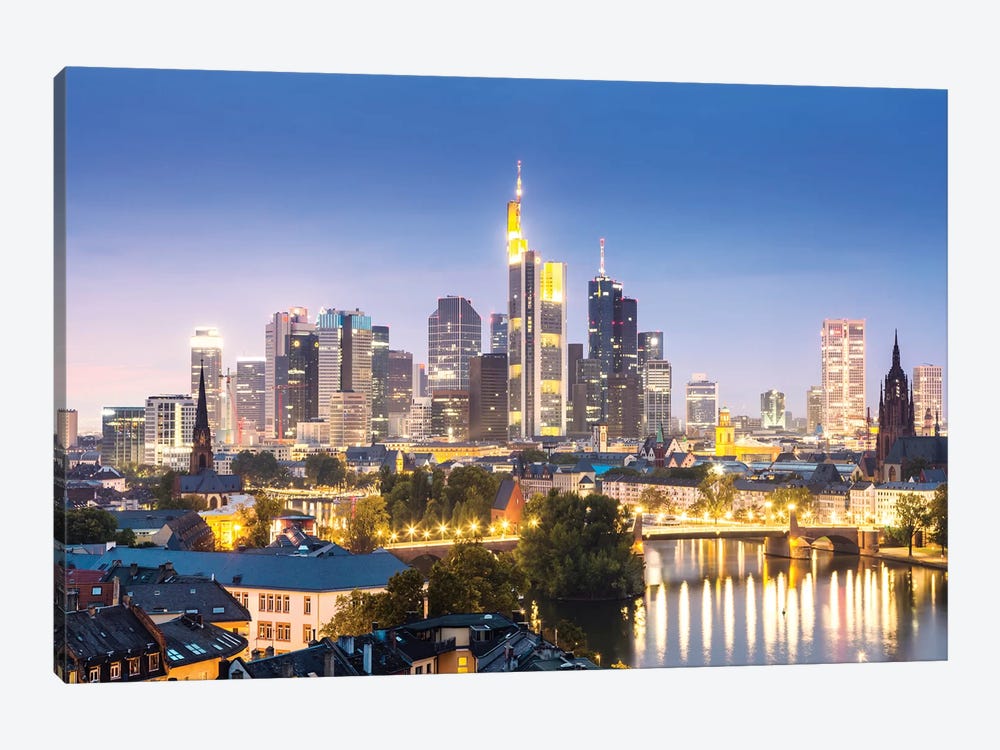 Frankfurt Skyline, Germany II by Matteo Colombo 1-piece Canvas Art