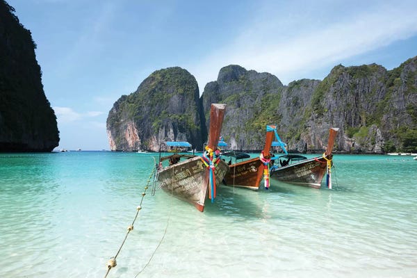 Sandy Beaches: Maya Bay, Phi Phi, Thailand I by Matteo Colombo
