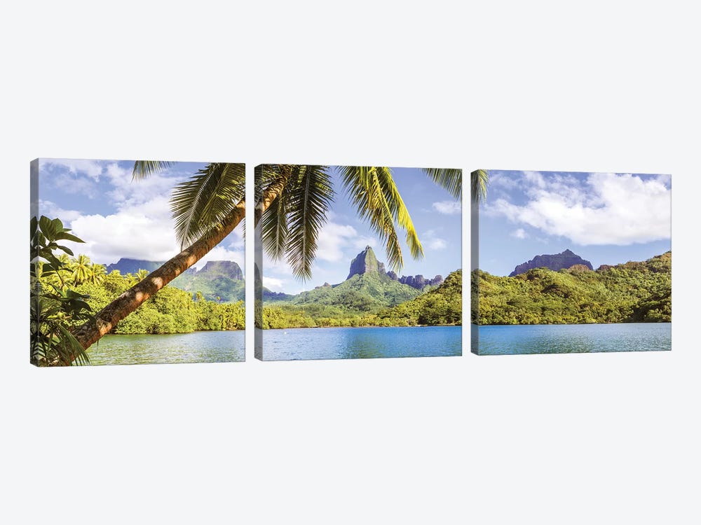 Moorea, French Polynesia by Matteo Colombo 3-piece Canvas Wall Art