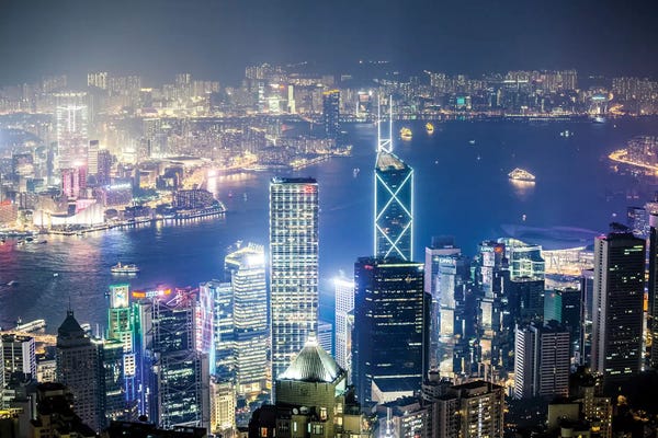 China: Night In Hong Kong II by Matteo Colombo
