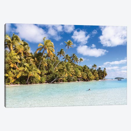 One Foot Island, Cook Islands I Canvas Print #TEO498} by Matteo Colombo Art Print