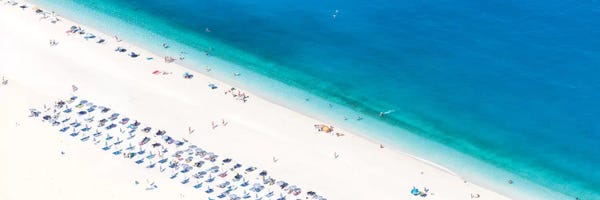 Aerial Beaches: Aerial View Of Myrtos Beach II, Cephalonia, Ionian Islands, Greece by Matteo Colombo