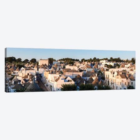 Panoramic Of Trulli Houses, Italy Canvas Print #TEO500} by Matteo Colombo Art Print