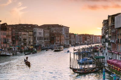 Romantic Sunset In Venice by Matteo Colombo art print