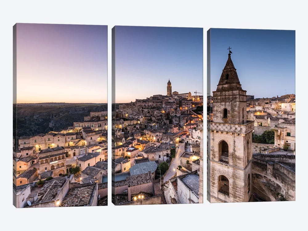 Sassi di Matera, Italy IV by Matteo Colombo 3-piece Canvas Artwork