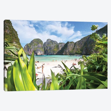 The Beach, Phi Phi island, Thailand Canvas Print #TEO519} by Matteo Colombo Canvas Artwork