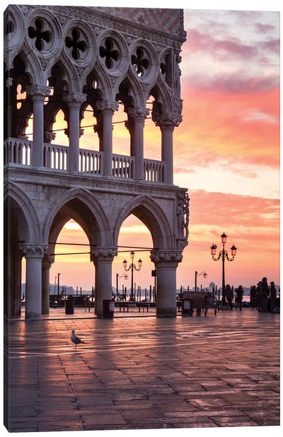 The Doge's Palace, Venice I Canvas Art Print - Castle & Palace Art
