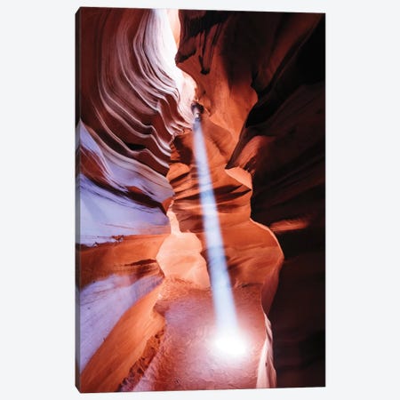 Light Beam, The Crack, Antelope Canyon, Navajo Nation, Arizona, USA Canvas Print #TEO52} by Matteo Colombo Canvas Print