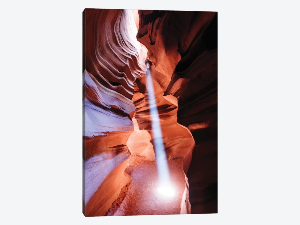 Light Beam, The Crack, Antelope Canyon, Navajo Nation, Arizona, USA by Matteo Colombo 1-piece Art Print