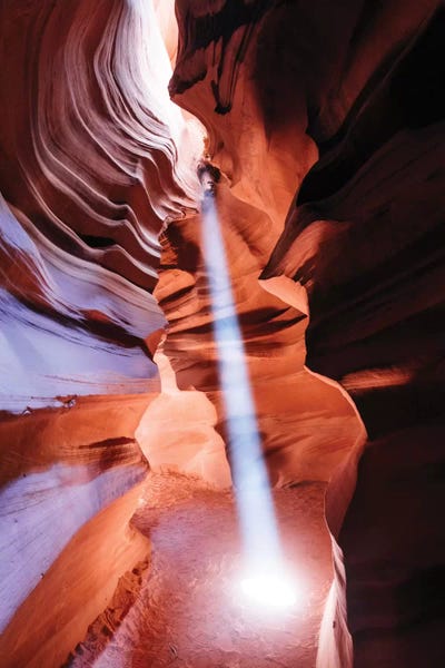 Arizona: Light Beam, The Crack, Antelope Canyon, Navajo Nation, Arizona, USA by Matteo Colombo