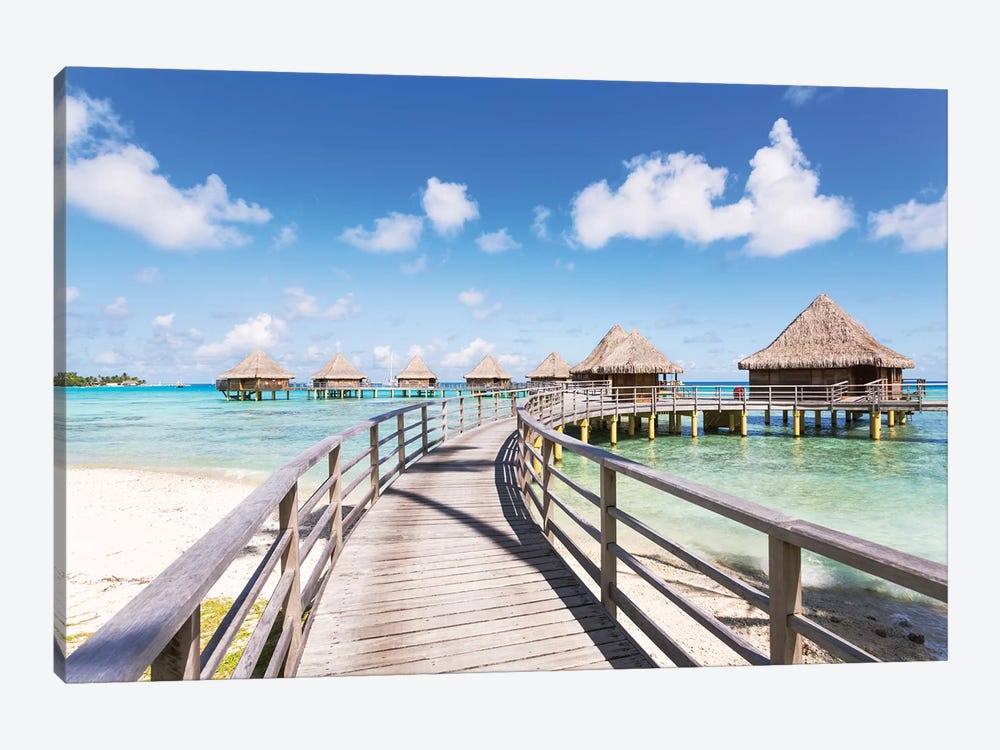 Water Villas, French Polynesia by Matteo Colombo 1-piece Canvas Art