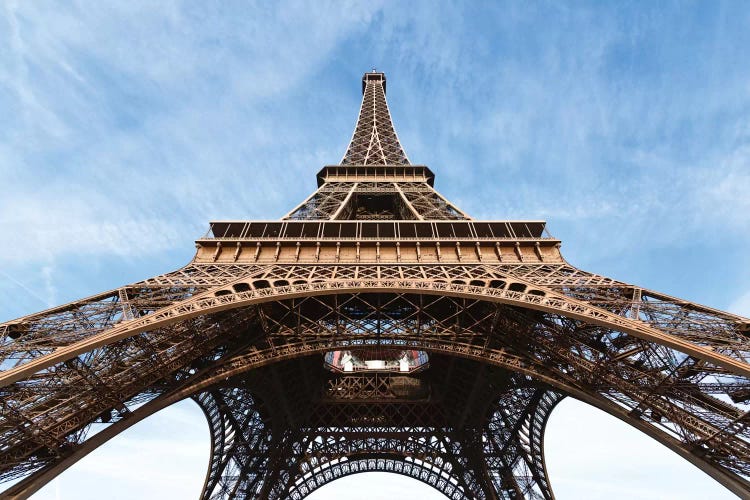 Low Angle View Of Eiffel Tower, Paris, Ile-de-France, France