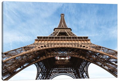 Low Angle View Of Eiffel Tower, Paris, Ile-de-France, France Canvas Art Print - Industrial Art