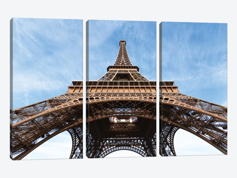 Low Angle View Of Eiffel Tower, Paris, Ile-de-France, France by Matteo Colombo 3-piece Canvas Wall Art