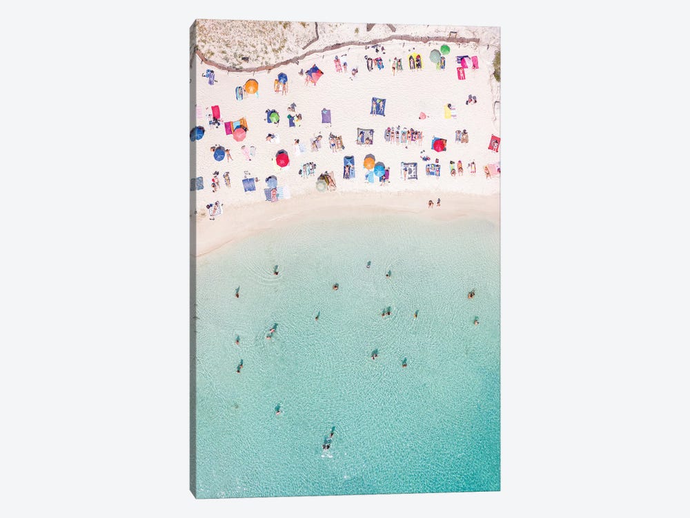 Beach Crowded In Summer, Spain by Matteo Colombo 1-piece Canvas Print