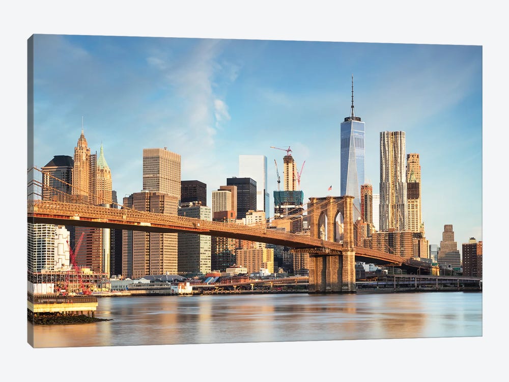 Brooklyn Bridge And Manhattan Skyline I by Matteo Colombo 1-piece Canvas Print