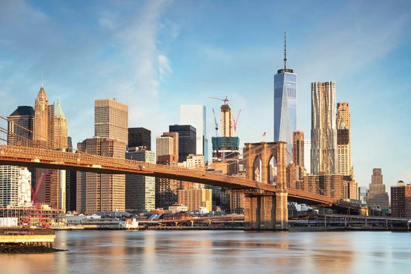 Brooklyn: Brooklyn Bridge And Manhattan Skyline I by Matteo Colombo
