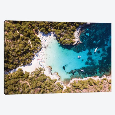 Cala Turqueta Beach, Menorca Canvas Print #TEO554} by Matteo Colombo Canvas Print