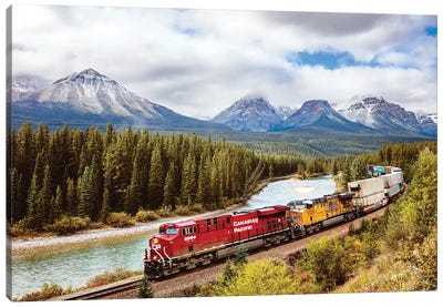 Canadian Pacific Railway, Alberta Canvas Art Print - Railroad Art