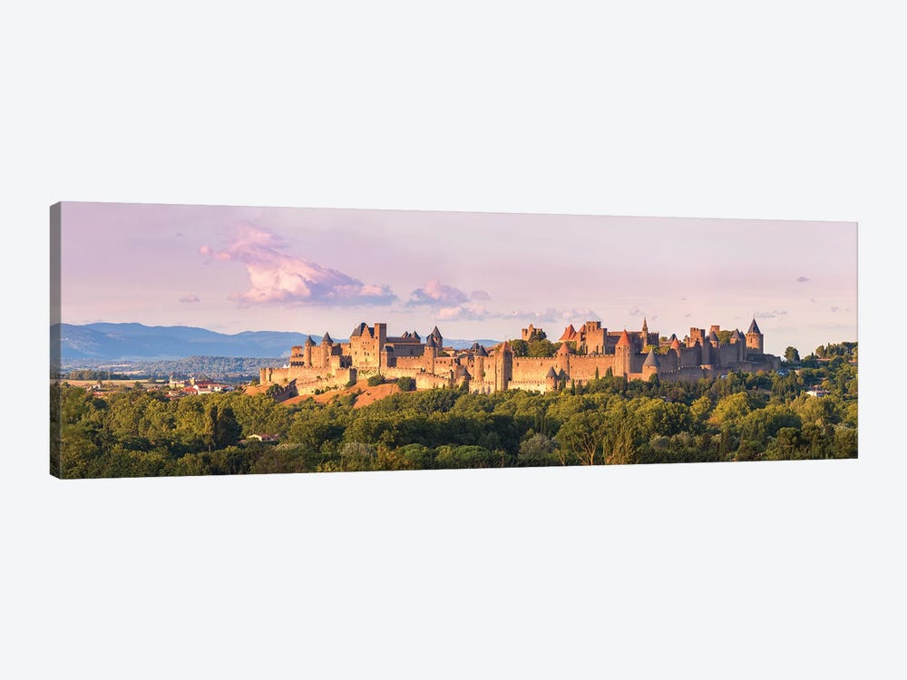 Carcassonne Panoramic, France by Matteo Colombo 1-piece Canvas Art