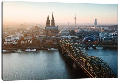 Cologne Skyline, Germany I Canvas Art Print - Germany Art