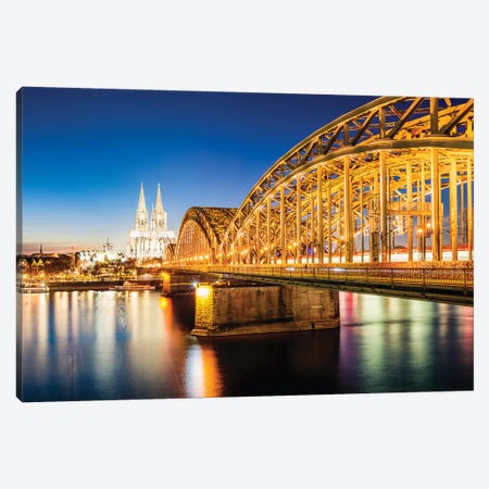 Cologne Skyline, Germany III Canvas Print #TEO565} by Matteo Colombo Canvas Artwork