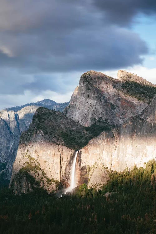 Dramatic Light On Bridalveil Fall, Yosemite