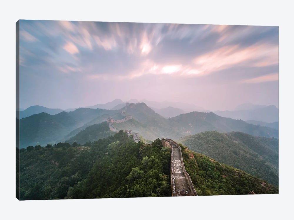 First Light Over The Great Wall Of China I by Matteo Colombo 1-piece Canvas Art Print