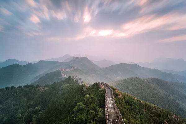 The Great Wall Of China: First Light Over The Great Wall Of China I by Matteo Colombo