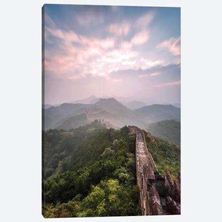 First Light Over The Great Wall Of China II Canvas Print #TEO573} by Matteo Colombo Canvas Art