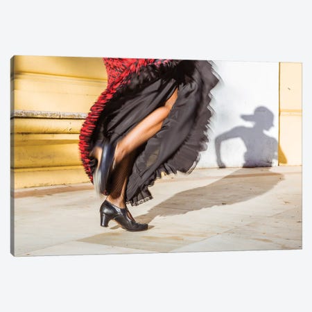Flamenco Dancer In Seville, Andalusia, Spain Canvas Print #TEO574} by Matteo Colombo Canvas Art Print