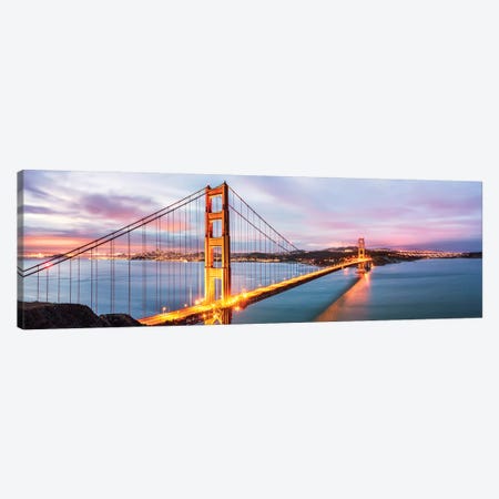 Golden Gate Bridge At Dawn, San Francisco Canvas Print #TEO576} by Matteo Colombo Art Print