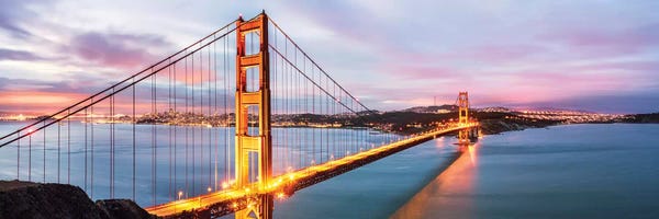 Golden Gate Bridge At Dawn San Francisco Ver. II