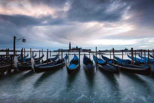 Veneto: Gondolas, Venice, Italy by Matteo Colombo
