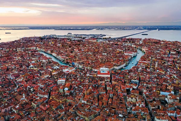 Veneto: Grand Canal Aerial, Venice I by Matteo Colombo