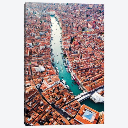 Grand Canal Aerial, Venice III Canvas Print #TEO581} by Matteo Colombo Art Print