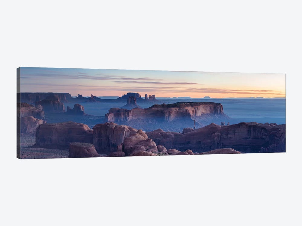 Hunt's Mesa Panoramic, Monument Valley I by Matteo Colombo 1-piece Canvas Print